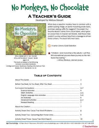 No Monkeys, No Chocolate Teaching Guide